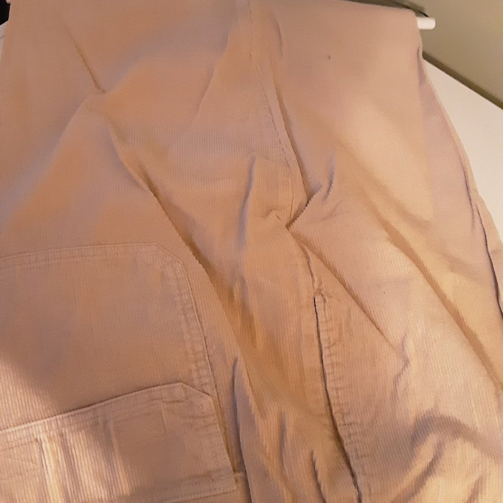 Men's Beige Corduroy Pants